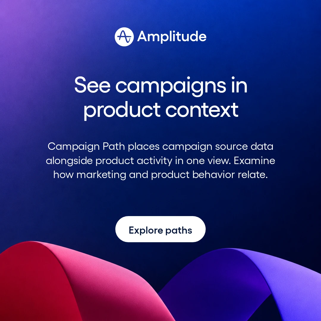 Amplitude ad made by CharacterQuilt