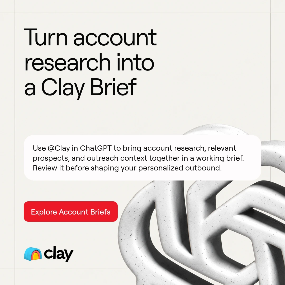 An on-brand Clay ad made by CharacterQuilt