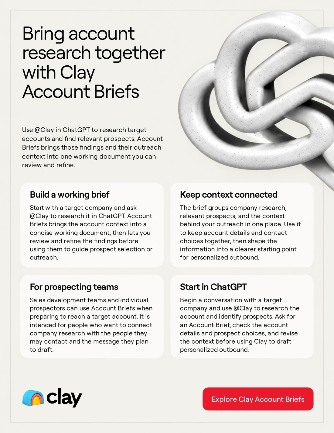 Clay one-pager made by CharacterQuilt