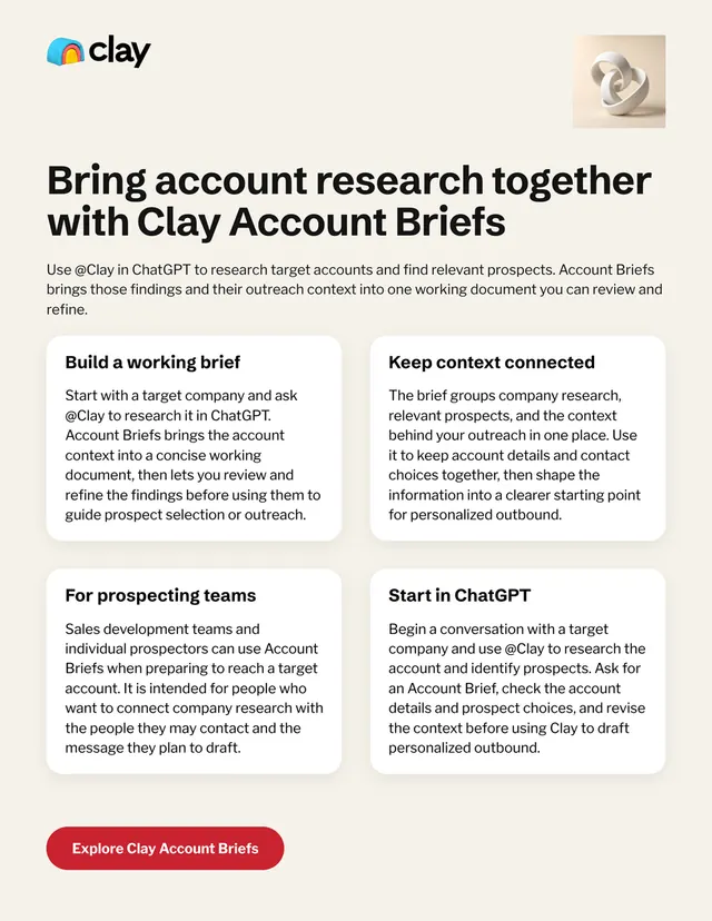 Clay one-pager made by Gamma