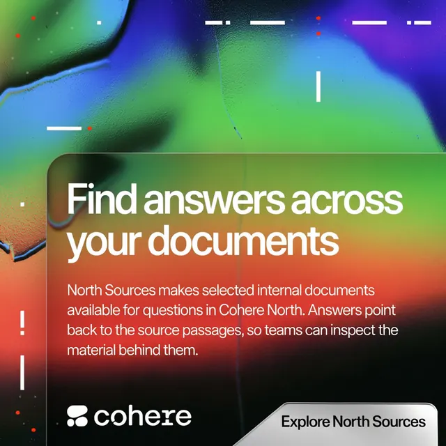 Cohere ad made by Ideogram