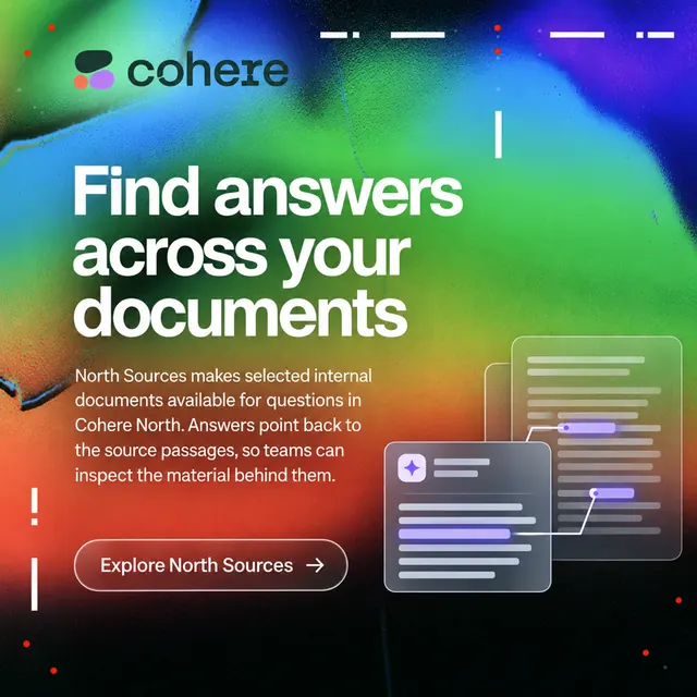 Cohere ad made by OpenAI images