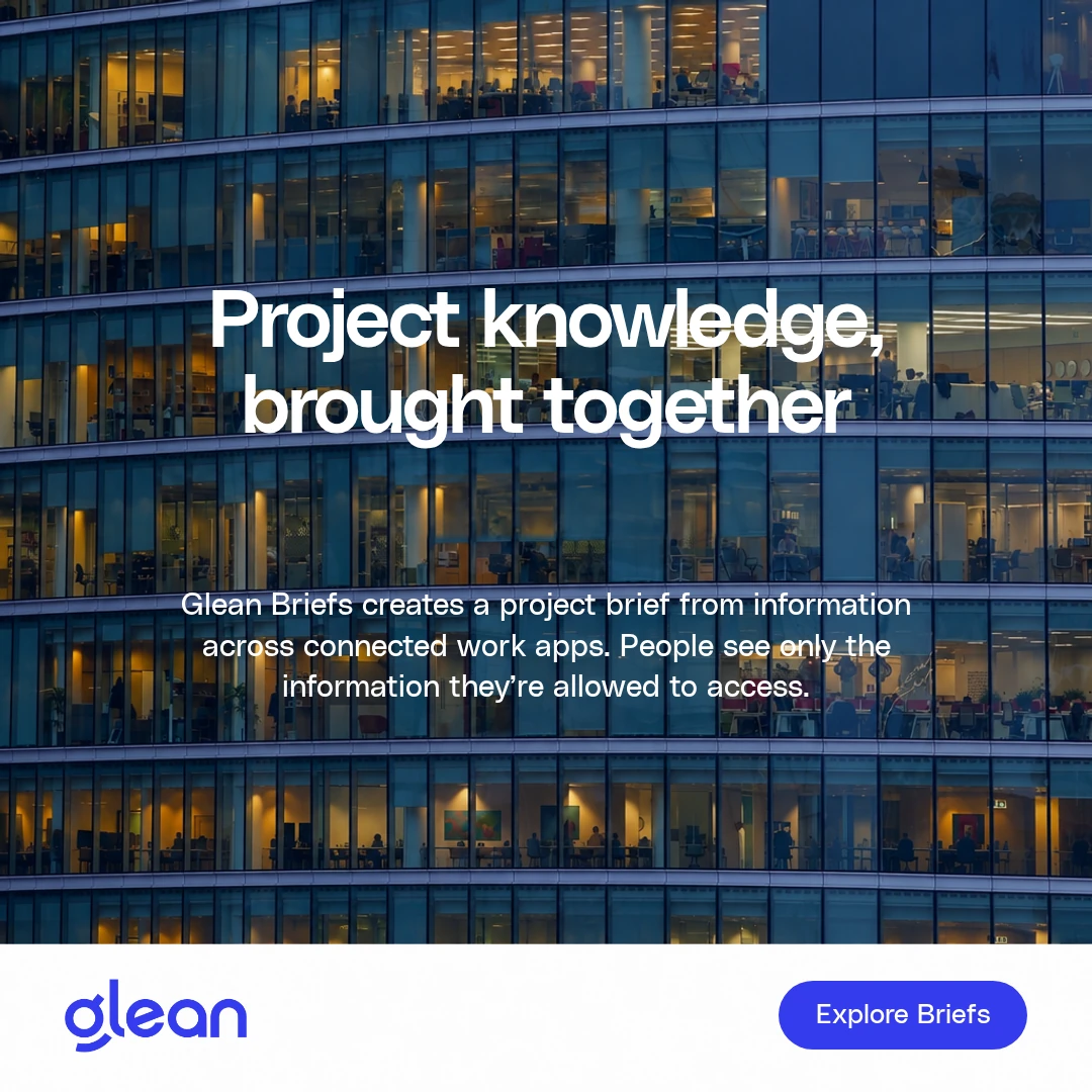 Glean ad made by CharacterQuilt