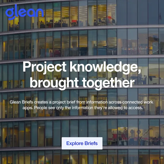 Glean ad made by Ideogram