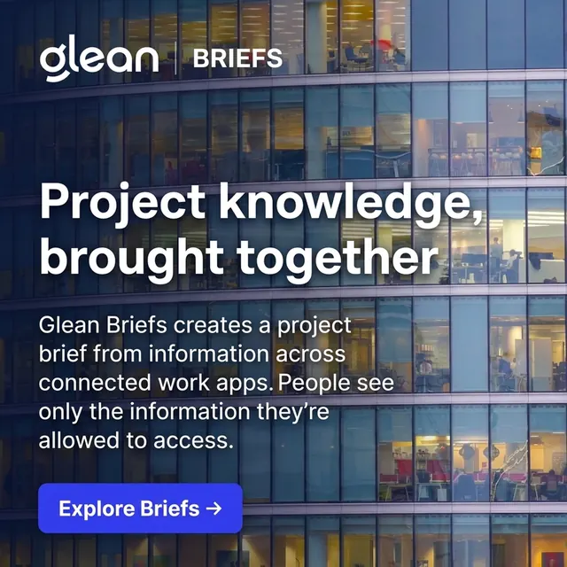 Glean ad made by Nano Banana
