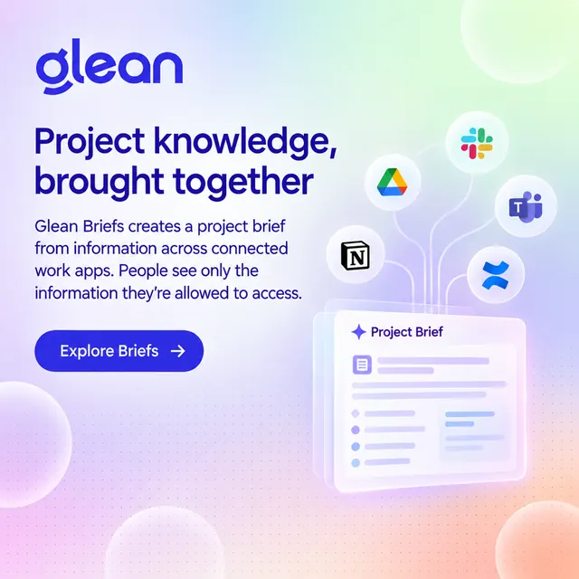 Glean ad made by OpenAI images