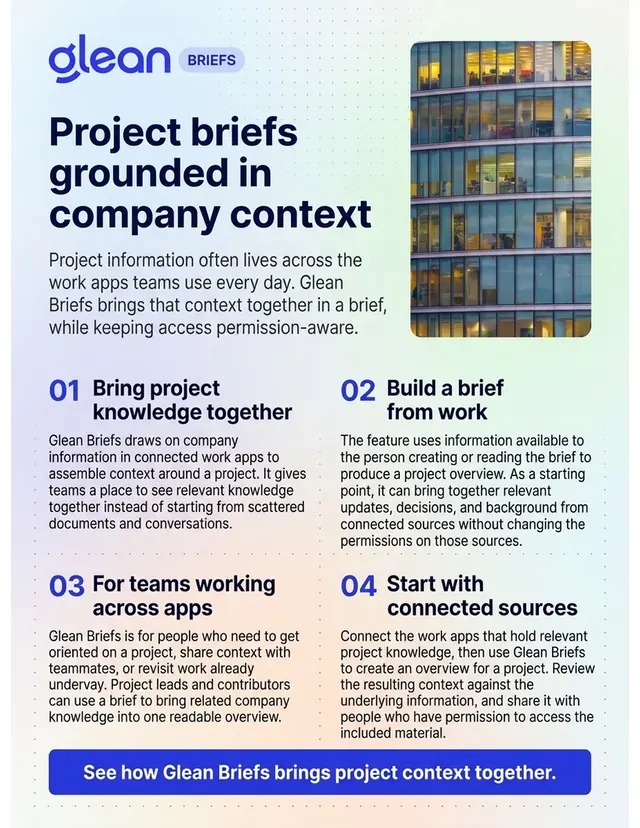 Glean one-pager made by Nano Banana