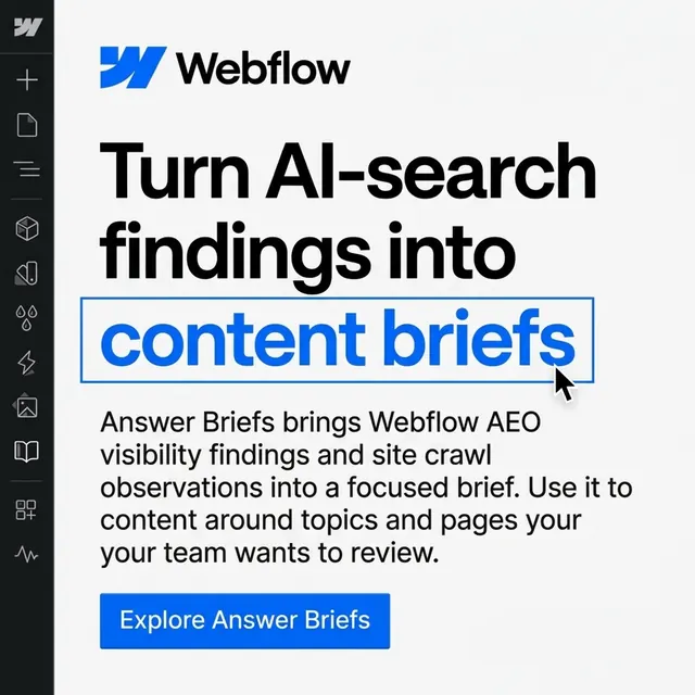 Webflow ad made by Nano Banana