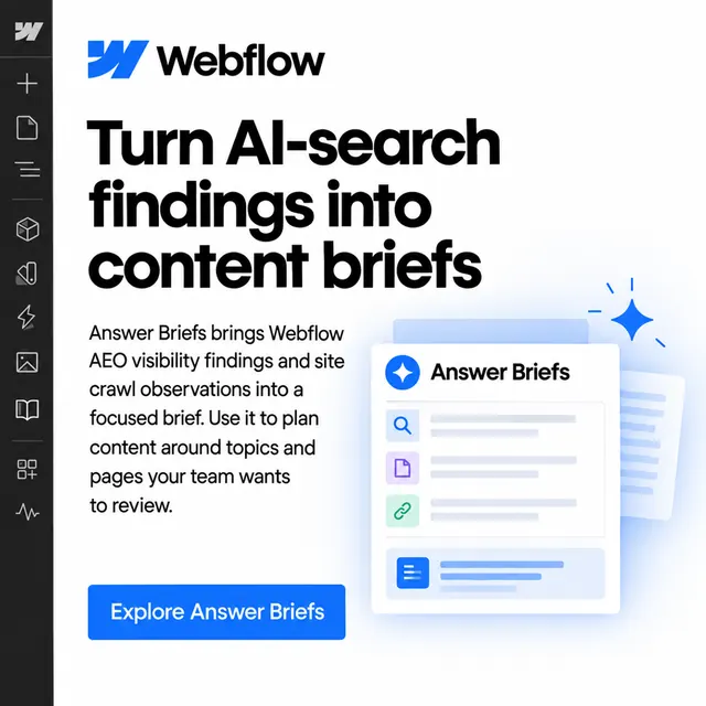 Webflow ad made by OpenAI images