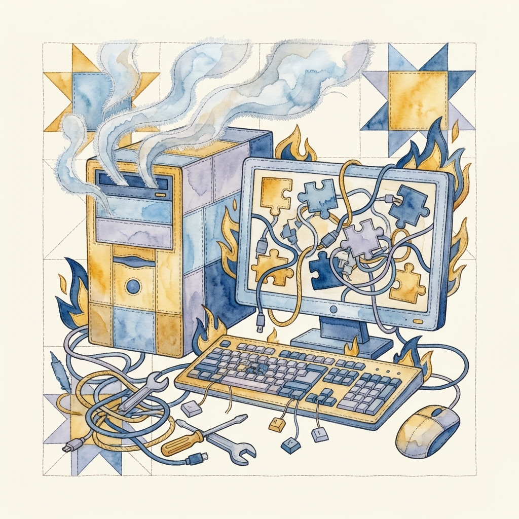 Smoking computer — too many disconnected tools